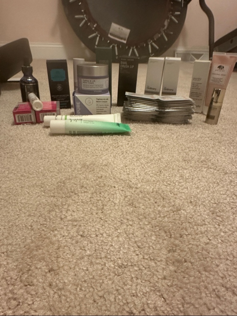 Mixed Skincare & Beauty Lot with Green-Tipped Tube